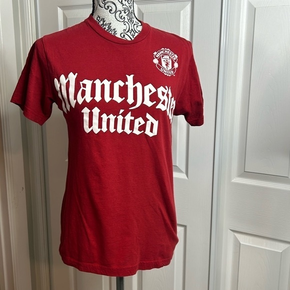 Manchester Red White S Short Sleeve T Shirt - Picture 1 of 5